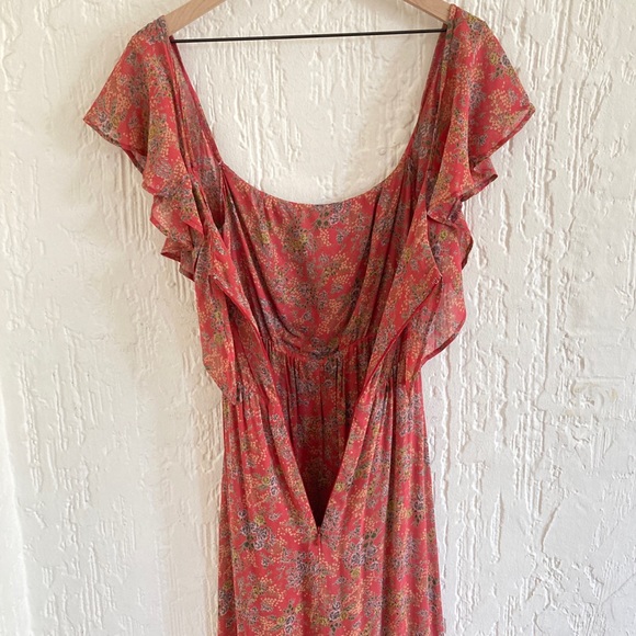 Reformation Floral Femme Off The Shoulder Midi Dress Size 0 - Picture 14 of 16